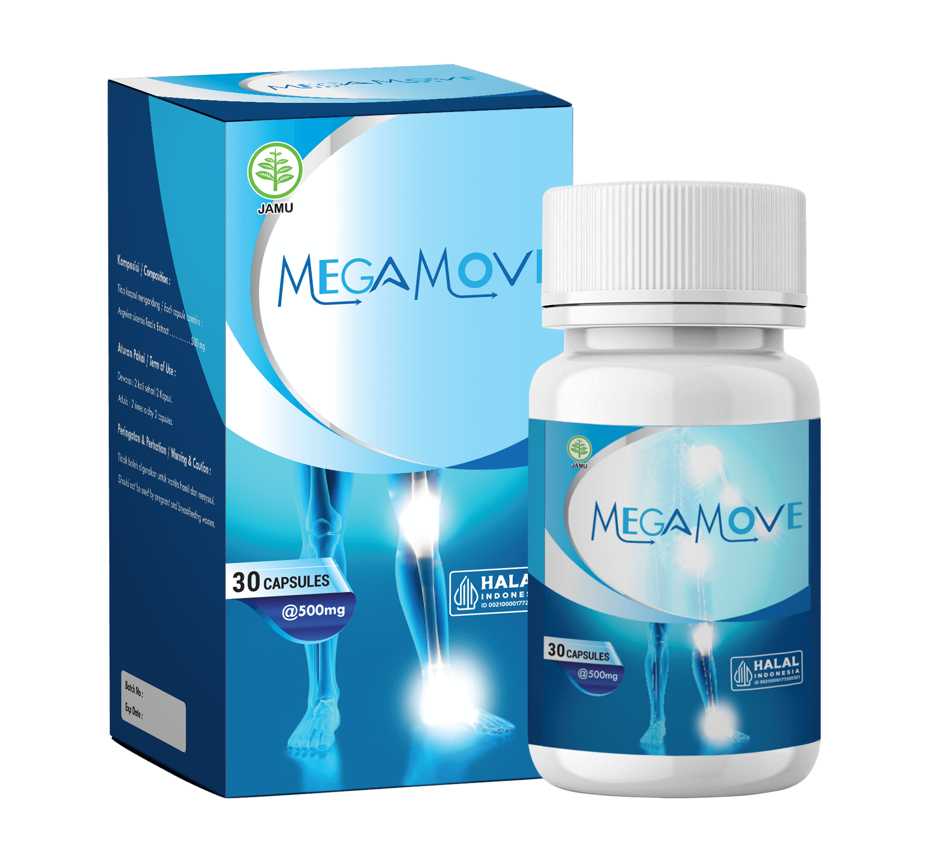 Produk Megamove Tampak Depan